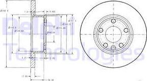 Delphi BG2898 - Гальмівний диск autozip.com.ua