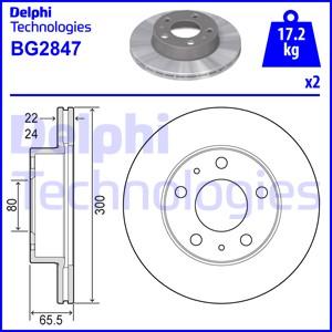 Delphi BG2847 - Гальмівний диск autozip.com.ua