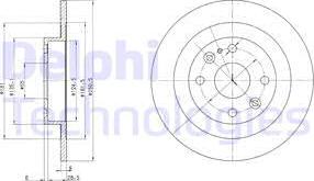 Delphi BG2805C - Гальмівний диск autozip.com.ua