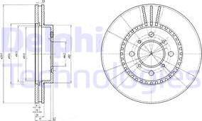 Delphi BG2814 - Гальмівний диск autozip.com.ua