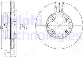 Delphi BG2816 - Гальмівний диск autozip.com.ua