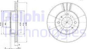 Delphi BG2810 - Гальмівний диск autozip.com.ua