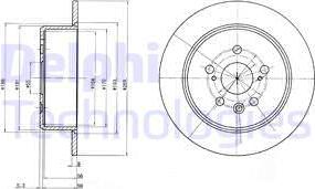 Delphi BG2884 - Гальмівний диск autozip.com.ua