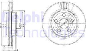 Delphi BG2880 - Гальмівний диск autozip.com.ua
