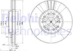 Delphi BG2829 - Гальмівний диск autozip.com.ua