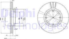 Delphi BG2394 - Гальмівний диск autozip.com.ua