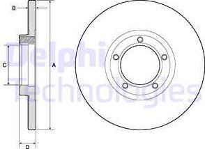 Delphi BG2349 - Гальмівний диск autozip.com.ua