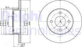 Delphi BG2312 - Гальмівний диск autozip.com.ua