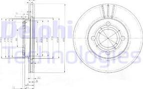 Delphi BG2333 - Гальмівний диск autozip.com.ua