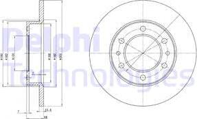 Delphi BG2325 - Гальмівний диск autozip.com.ua