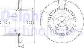 Delphi BG2377 - Гальмівний диск autozip.com.ua