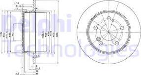 Delphi BG2291 - Гальмівний диск autozip.com.ua