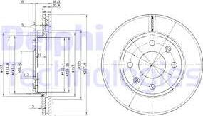 Delphi BG2292 - Гальмівний диск autozip.com.ua