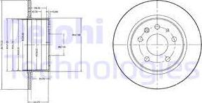 Delphi BG2240 - Гальмівний диск autozip.com.ua