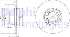 Delphi BG2259 - Гальмівний диск autozip.com.ua