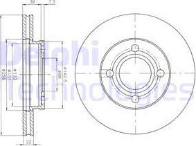 Delphi BG2272 - Гальмівний диск autozip.com.ua