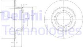 Delphi BG2799 - Гальмівний диск autozip.com.ua