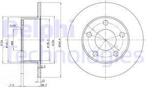 Delphi BG2746C - Гальмівний диск autozip.com.ua