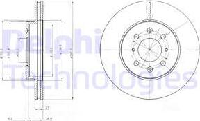 Delphi BG2759C - Гальмівний диск autozip.com.ua