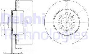 Delphi BG2759 - Гальмівний диск autozip.com.ua