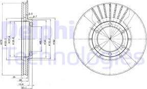 Delphi BG2751 - Гальмівний диск autozip.com.ua