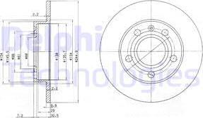 Delphi BG2753C - Гальмівний диск autozip.com.ua