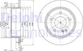 Delphi BG2761 - Гальмівний диск autozip.com.ua