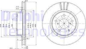 Delphi BG2767 - Гальмівний диск autozip.com.ua