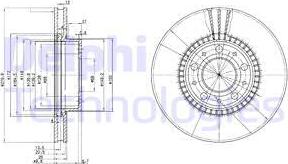 Delphi BG2719 - Гальмівний диск autozip.com.ua