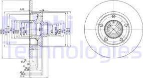 Delphi BG2714 - Гальмівний диск autozip.com.ua