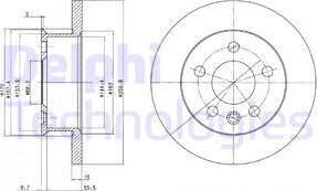 Delphi BG2716 - Гальмівний диск autozip.com.ua