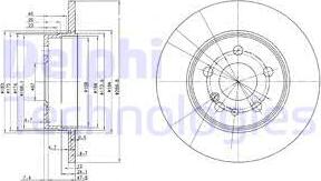 Delphi BG2738 - Гальмівний диск autozip.com.ua