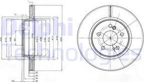 Delphi BG2776 - Гальмівний диск autozip.com.ua