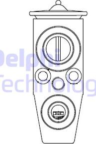 Delphi CB1008V - Розширювальний клапан, кондиціонер autozip.com.ua
