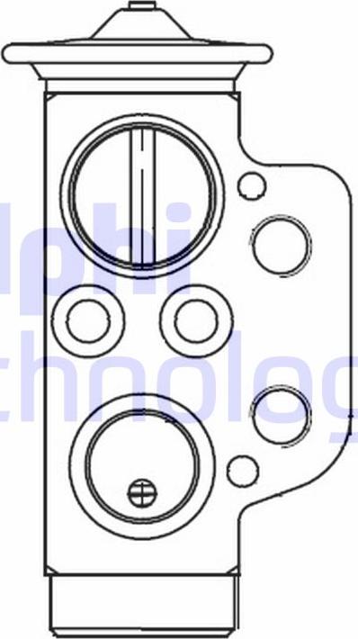 Delphi CB1022V - Розширювальний клапан, кондиціонер autozip.com.ua