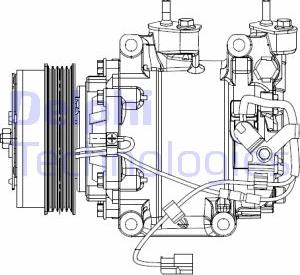 Delphi CS20510 - Компресор, кондиціонер autozip.com.ua