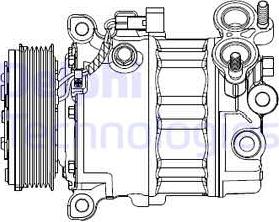 Delphi CS20512 - Компресор, кондиціонер autozip.com.ua