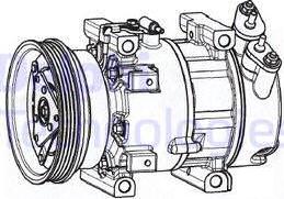 Delphi CS20533 - Компресор, кондиціонер autozip.com.ua