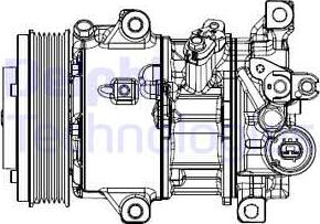 Delphi CS20537 - Компресор, кондиціонер autozip.com.ua