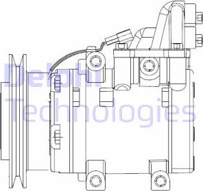 Delphi CS20524 - Компресор, кондиціонер autozip.com.ua