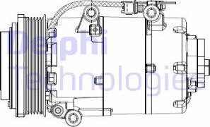 Delphi CS20358 - Компресор, кондиціонер autozip.com.ua