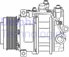 Delphi CS20378 - Компресор, кондиціонер autozip.com.ua