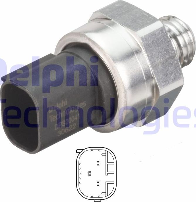 Delphi DPS00041-12B1 - Датчик, тиск вихлопних газів autozip.com.ua
