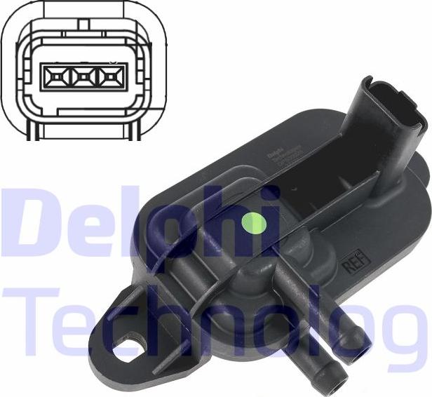 Delphi DPS00025-12B1 - Датчик, тиск вихлопних газів autozip.com.ua