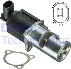 Delphi EG10405-15B1 - Клапан повернення ОГ autozip.com.ua