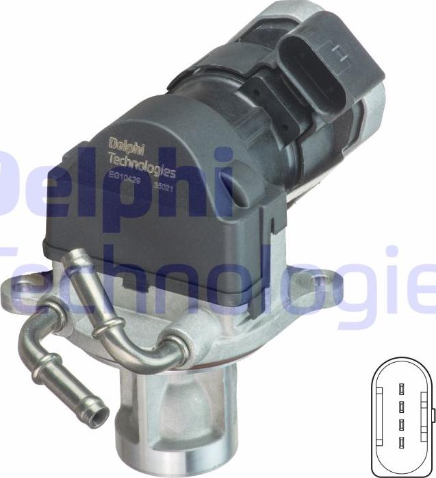 Delphi EG10429-12B1 - Клапан повернення ОГ autozip.com.ua