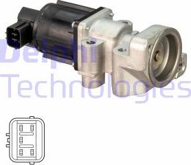 Delphi EG10524-12B1 - Клапан повернення ОГ autozip.com.ua