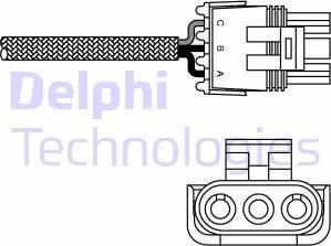 Delphi ES10996-12B1 - Лямбда-зонд, датчик кисню autozip.com.ua