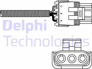 Delphi ES10990-12B1 - Лямбда-зонд, датчик кисню autozip.com.ua