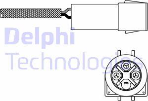 Delphi ES10993-12B1 - Лямбда-зонд, датчик кисню autozip.com.ua